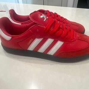 adidas Samba Red and White Sneakers